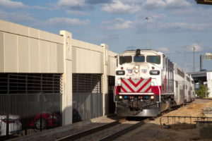 TEXRail track construction at T&P Station Fort Worth, Texas