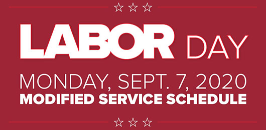 Trinity Metro Labor Day Schedule