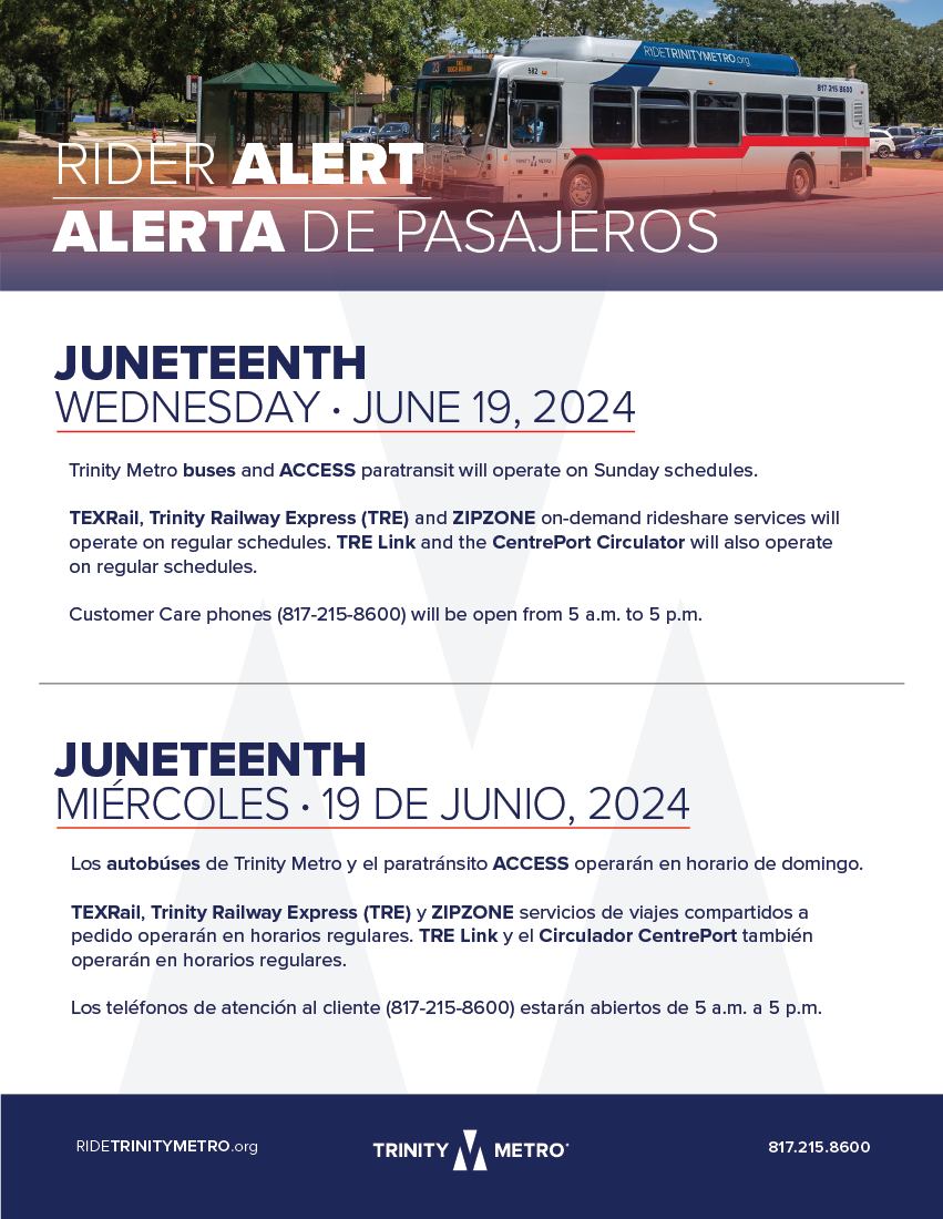 Rider Alert - Juneteenth - Flyer V2- ENG+ESP
