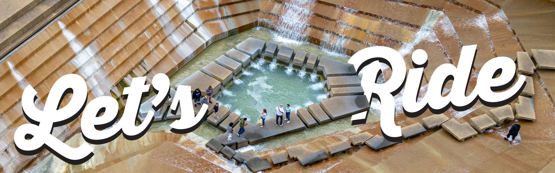 Fort Worth Water Gardens Trinity Metro Blue line to Fort Worth Water Gardens