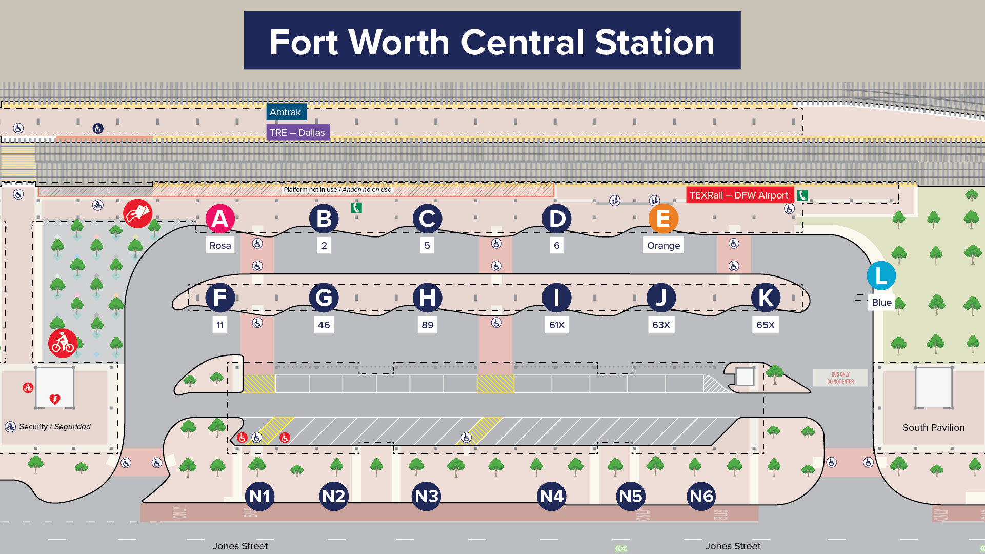 FWCS Bus Bay Map - Web FWCS Bus Bay Map